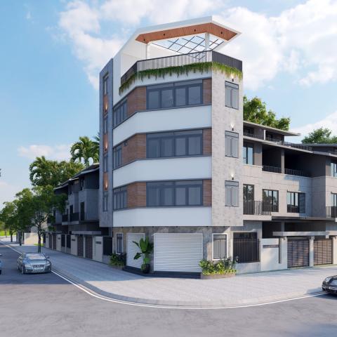 NHÀ PHỐ 5 TẦNG LÔ GÓC