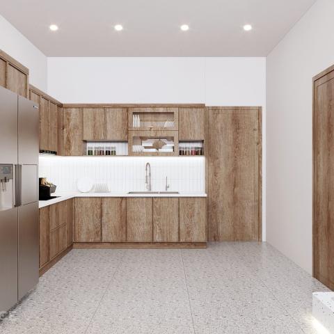 THIẾT KẾ NỘI THẤT NHÀ CHỊ LAN ANH THEO PHONG CÁCH WABI SABI