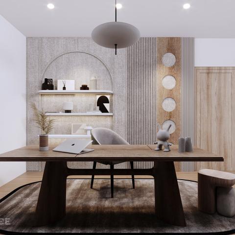 THIẾT KẾ NỘI THẤT NHÀ CHỊ LAN ANH THEO PHONG CÁCH WABI SABI