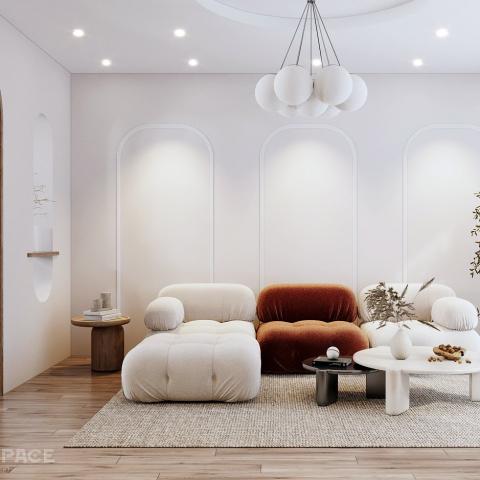 THIẾT KẾ NỘI THẤT NHÀ CHỊ LAN ANH THEO PHONG CÁCH WABI SABI